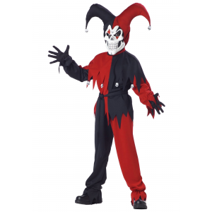 Evil Jester Kids Costume