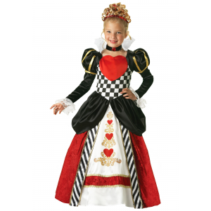 Child Deluxe Queen of Hearts Girls Costume