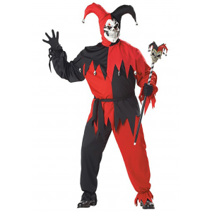 Evil Jester Plus Size Costume for Men