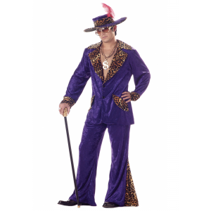 Purple Pimp Costume for Men
