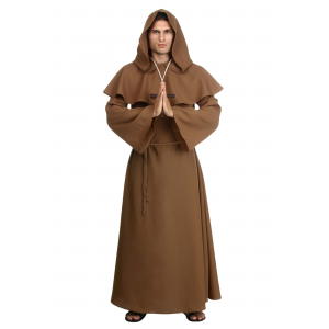 Brown Monk Robe for Men Costume