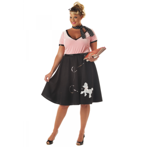 50s Sweetheart Plus Size Costume for Women 1X 2X 3X