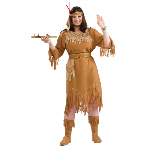 Plus Size Native American Costume for Women