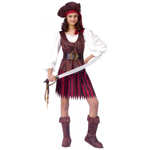 Kids High Seas Pirate Girl Costume