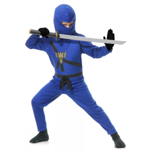 Childrens Blue Ninja Master Costume