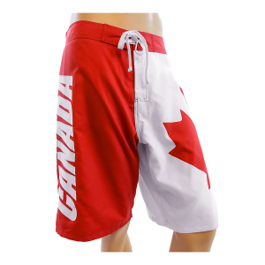 Men's Canadian Flag Swim Board Shorts