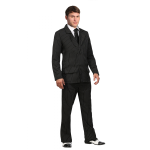 Pin Stripe Deluxe Gangster Costume Suit