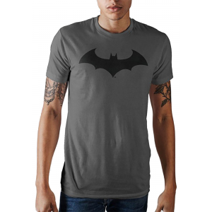 Men's Batman Bat Symbol Charcoal T-Shirt