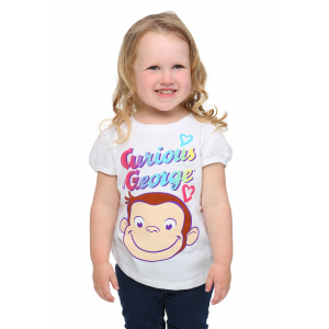 Toddler Girls Curious George Smile T-Shirt