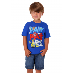Boy's Paw Patrol Illustrated Block Letter T-Shirt
