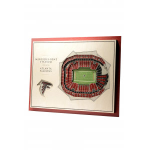 Atlanta Falcons Stadiumviews 5 Layer 3D Wall Art