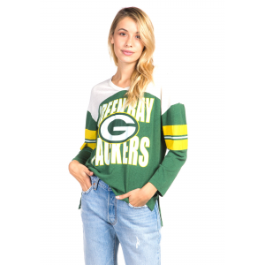 Women's Throwback Football Green Bay Packers Tee