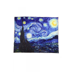 Vincent Van Gogh Starry Night 50 x 63 inch Blanket