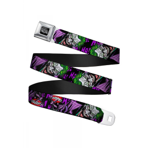 Laughing Joker Seatbelt Buckle Belt DC Comics