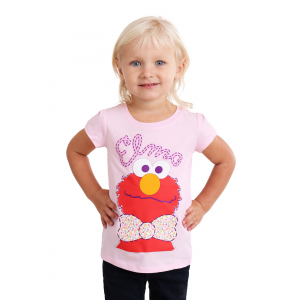 Girl's Toddler Sesame Street Elmo with a Bowtie T-Shirt