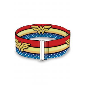 Wonder Woman Star and Stripes Logo Cinch Waist Belt