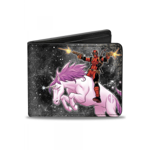 Deadpool Riding Unicorn Bi-Fold Wallet -Marvel