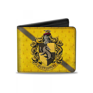 Harry Potter Hogwarts Hufflepuff Crest Bi-Fold Wallet