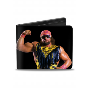 WWE Macho Man Randy Savage Flex Pose Bi-Fold Wallet