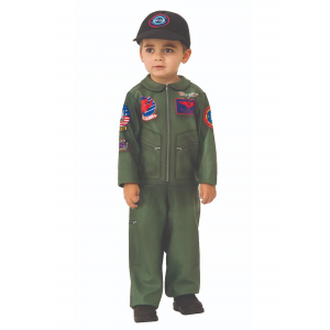 Boy's Top Gun Toddler Romper Costume