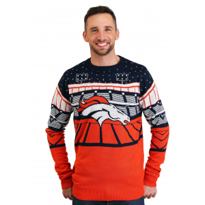 Denver Broncos Light Up Bluetooth Ugly Christmas Sweater