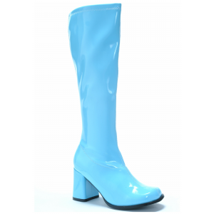 Blue Gogo Costume Boots For Adults