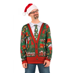 Men's Ugly Christmas Cardigan Shirt