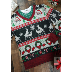 Frisky Deer Ugly Christmas Sweater Shirt for Adults