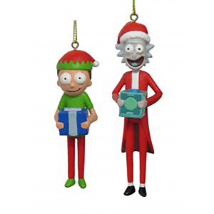 2-Piece Ornament Set Rick & Morty Figures