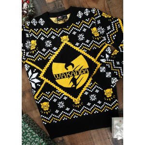 Black Panther Wakanda Intarsia Adult Knit Ugly Christmas Sweater XS S M L XL 1X XXL 2X XXXL 3X 4X