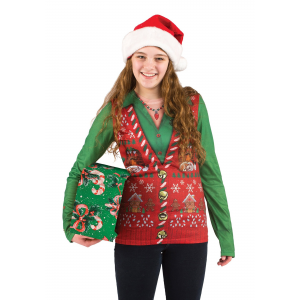 Women's Ugly Christmas Sweater Vest Shirt