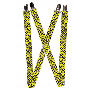 Despicable Me 1 Inch Yellow Minion Suspenders