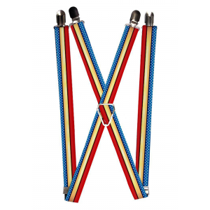 Wonder Woman Stars and Stripes 1" Suspenders