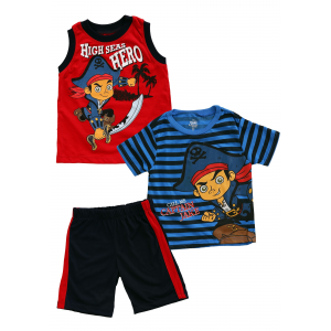 Jake & the Neverland Pirates Toddler 3 Piece Muscle Tee Set