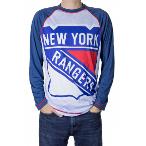 Men's NHL New York Rangers Long Sleeve Rash Guard T-Shirt