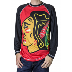 Men's NHL Chicago Blackhawks Long Sleeve Rash Guard T-Shirt