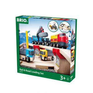 BRIO Rail & Road Loading Train Set