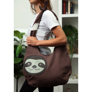 Crossbody Bag with Hanging Sloth