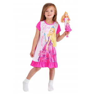 Barbie Toddler Shine On Dorm Nightgown with 18" Doll Gown