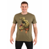 Olive Green Men's Incredible Hulk Punch T-Shirt