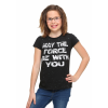 Star Wars May The Force Be With You Glitter Girls T-Shirt