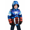 Kids Captain America Puffer Superhero Jacket