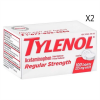 Tylenol Regular Strength Pain Reliever Fever Reducer 100 Tablets 2 Packs