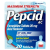 Pepcid AC Maximum Strength Acid Reducer Icy Cool Mint 20 Tablets