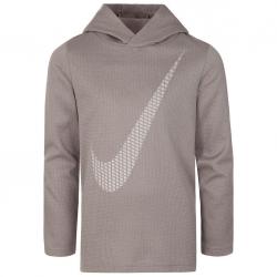 Nike Big Boys' Swoosh Dri-Fit Thermal Pullover - Black, 4