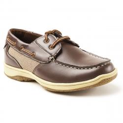 Deer Stags Kids' Jay Boat Shoes - Brown, 2