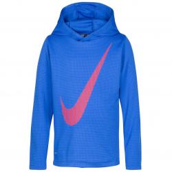Nike Big Boys' Swoosh Dri-Fit Thermal Pullover - Blue, 4