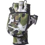 Huk Men's Windproof Softshell Camo Flip Mitt