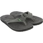 Sanuk Men's Fraid Not Flip Flops Charcoal