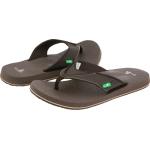 Sanuk Men's Beer Cozy 2 Sandals Dark Brown